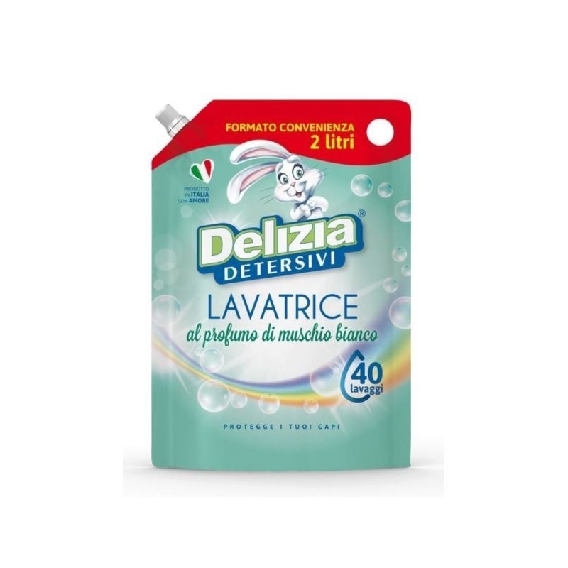 DELIZIA LAVATRICE LIQ. ECORICARICA MUSCHIO BIANCO 2 LT