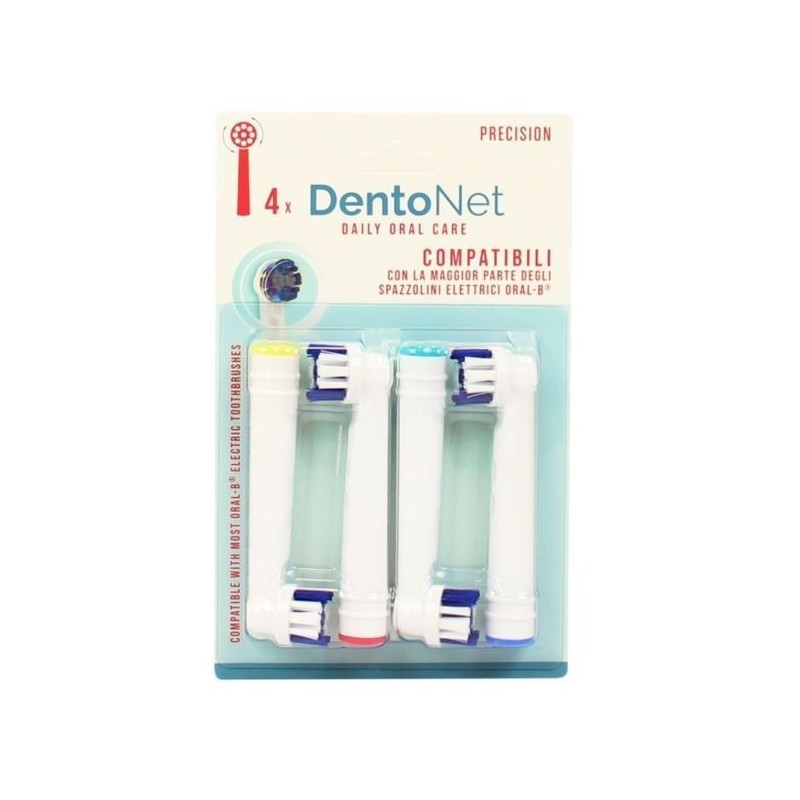 DENTONET RICAMBI COMPAT. SPAZZ. ELET. ORAL-B PRECISION 4PZ
