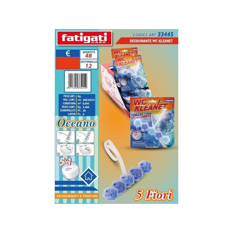 DEODORANTE WC KLEANET 5IN1 OCEANO