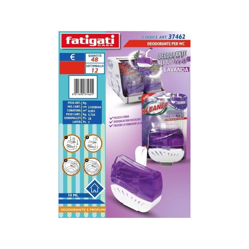 DEODORANTE WC KLEANET LAVANDA 50ML