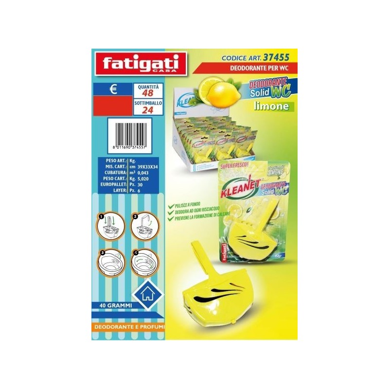 DEODORANTE WC KLEANET LIMONE 40GR