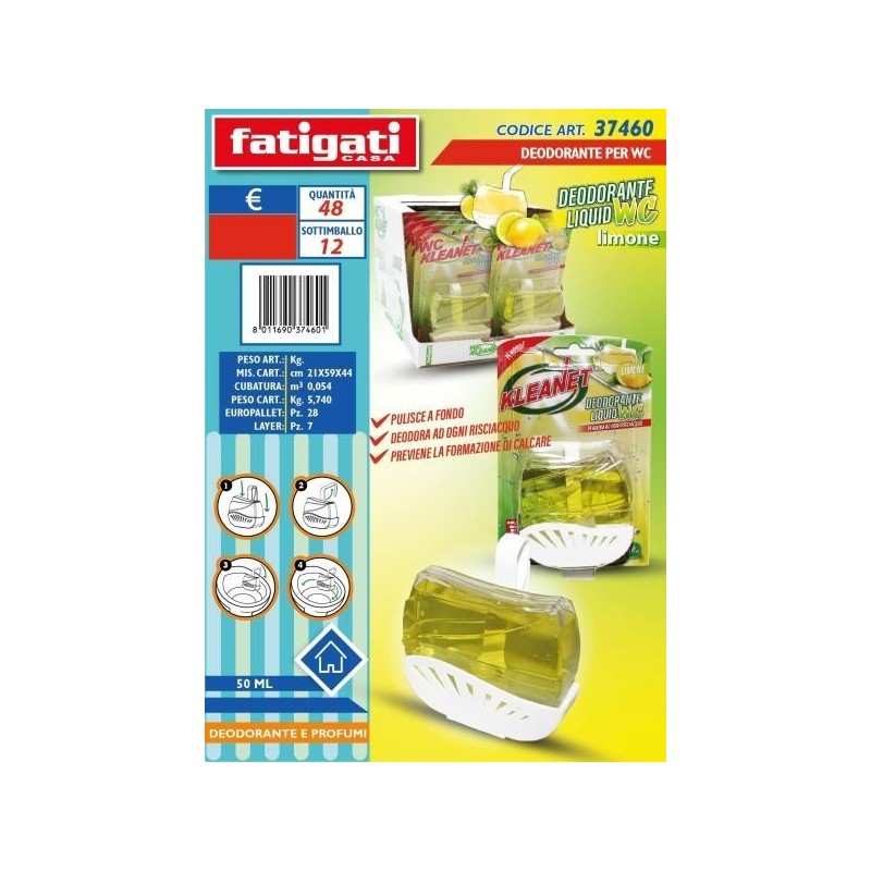 DEODORANTE WC KLEANET LIMONE 50ML