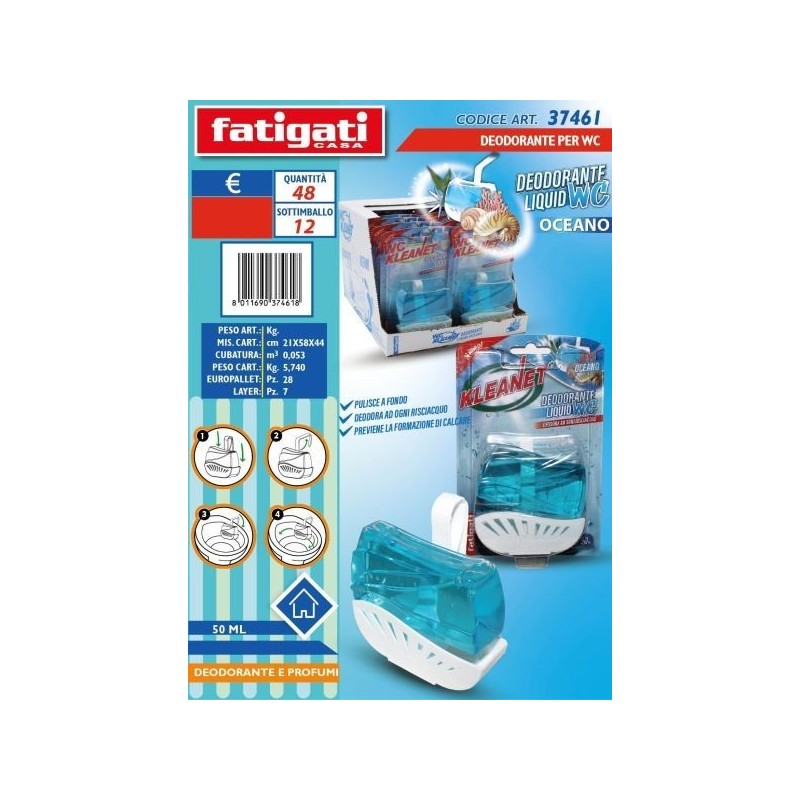 DEODORANTE WC KLEANET OCEANO 50ML