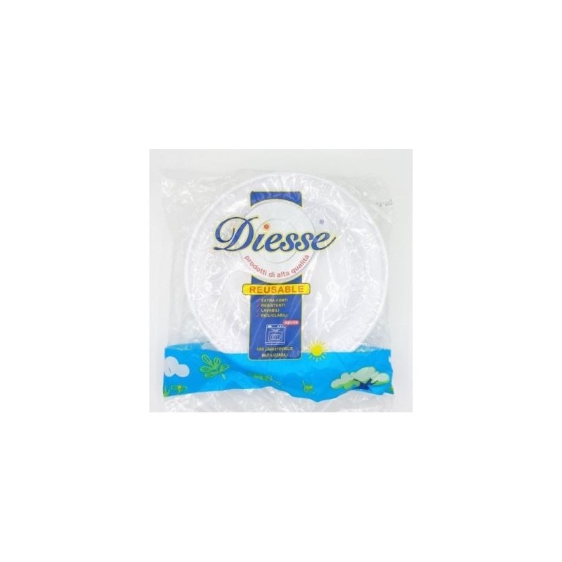 DIESSE PIATTI FONDI RIUTILIZZABILI 24 PZ