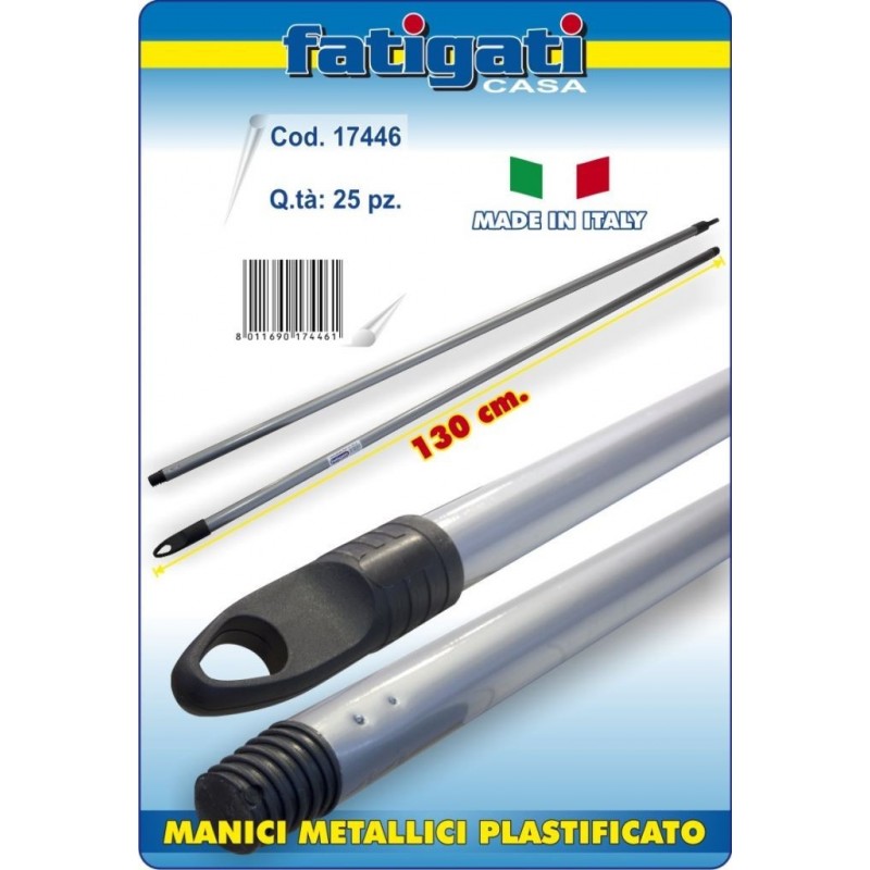 MANICO SCOPA METALLO 130 SILVER 17446 FATIGATI