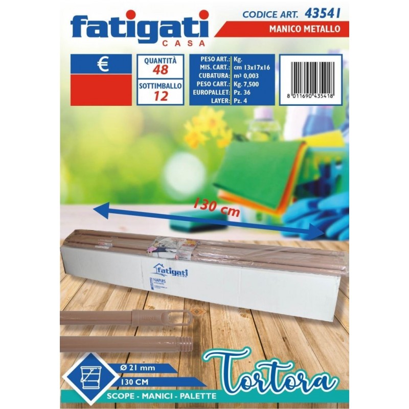 MANICO SCOPA METALLO 130 TORTORA 43541 FATIGATI