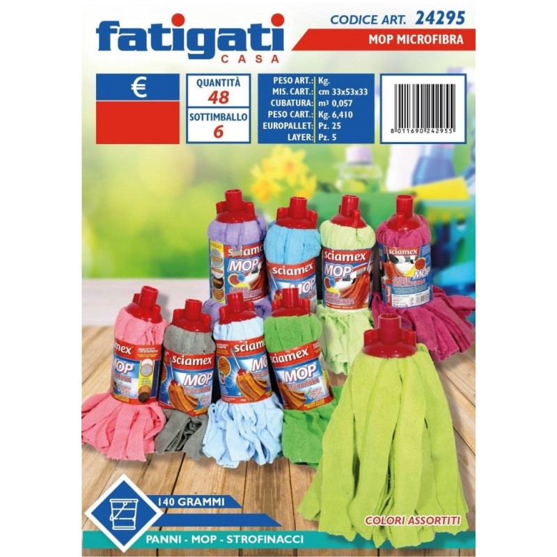 MOP SUPERMICROFIBRA COLOR 140g 24295/28408 FAT