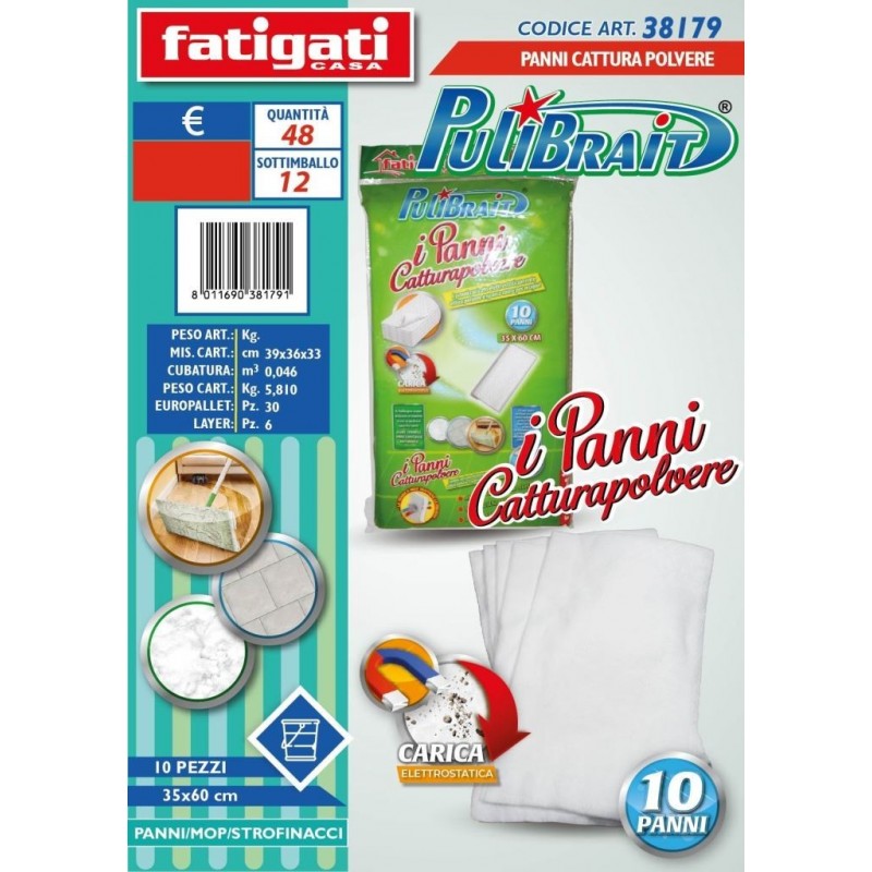 PANNO CATTURAPOLVERE A/10 35x60cm 38179 FATIGATI