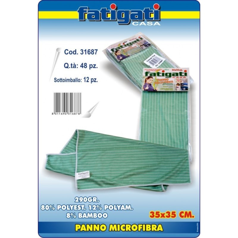 PANNO MICROFIBRA BAMBOO 35x35 cm 31687 FATIGATI