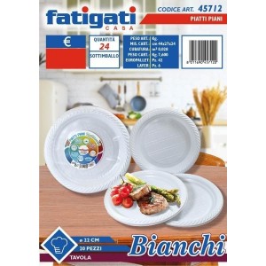 PIATTI PIANI 20 PZ BIANCHI...