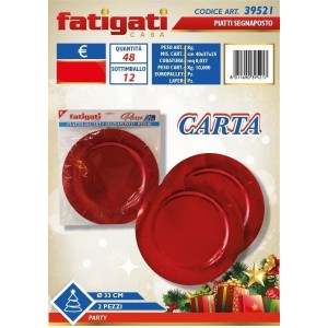 PIATTO CARTA SEGNAPOSTO...