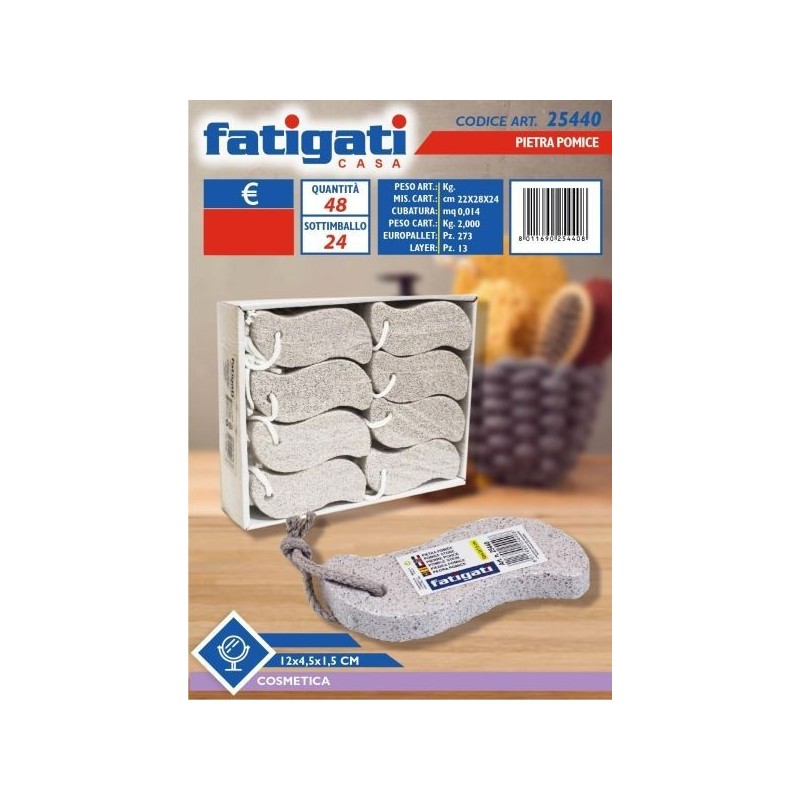 PIETRA POMICE 12 X 4.5 X 1.5 CM