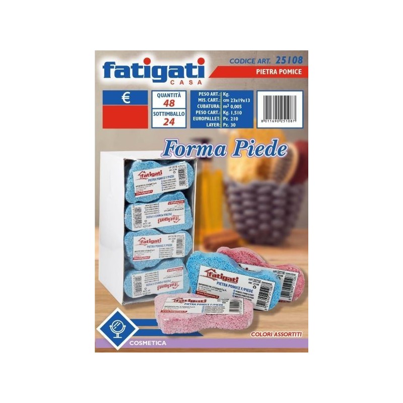 PIETRA POMICE F/PIEDE COL. ASS.