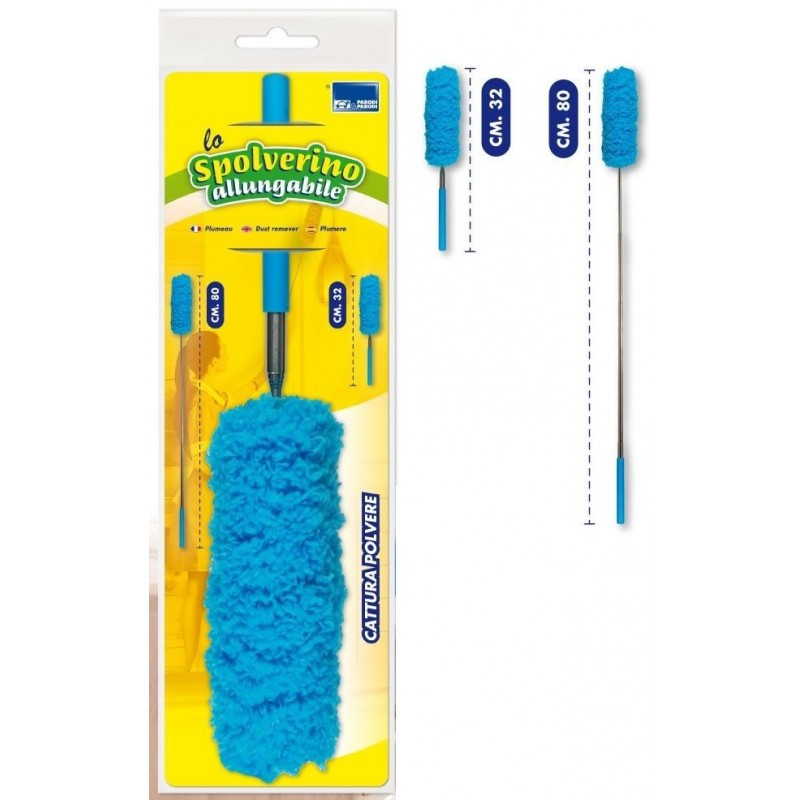 PIUMINO CATTURAPOLVERE MANICO ALLUNGABILE da 32 a 80cm PAR