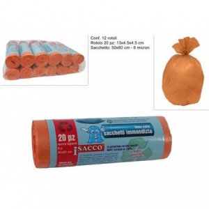 SACCO IMMONDIZIA 50x60cm...