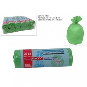 SACCO IMMONDIZIA 50x60cm...