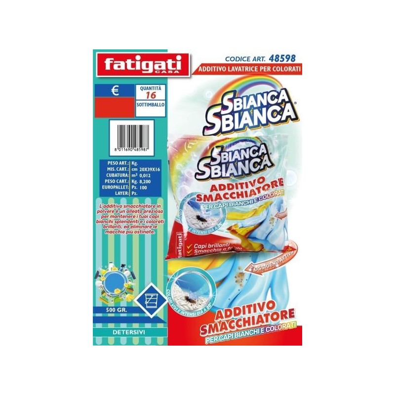 SBIANCA SBIANCA ADDITIVO LAVATRICE COLORATI 500GR