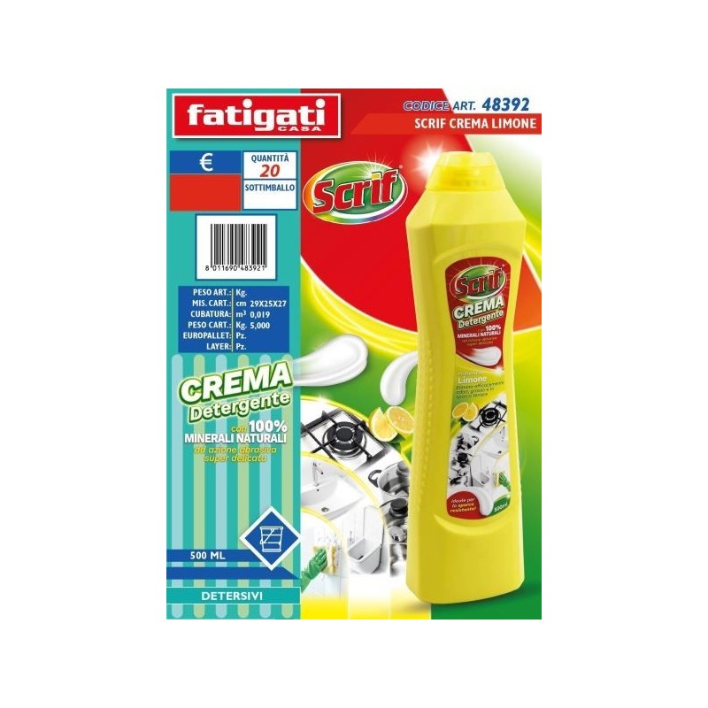 SCRIF CREMA DETERGENTE LIMONE 500 ML