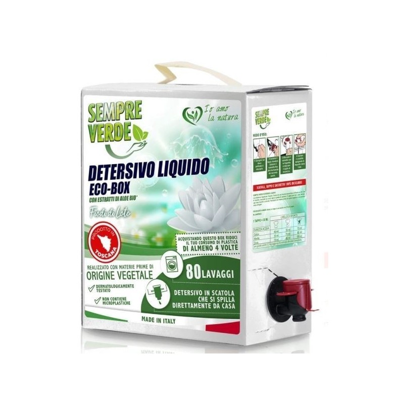 SEMPREVERDE LAVATRICE ECO-BOX FIORI DI LOTO 80 LAV 3LT