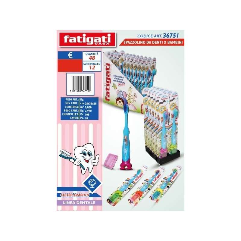 SPAZZOLINO DA DENTI PER BAMBINI 36751
