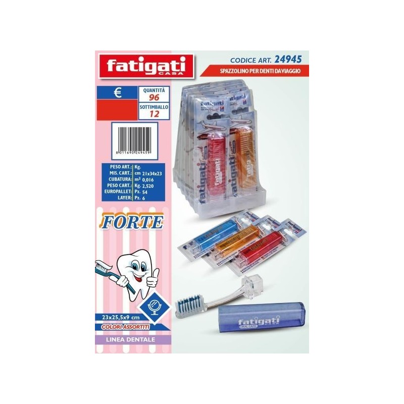 SPAZZOLINO DENTI VIAGGIO FORTE