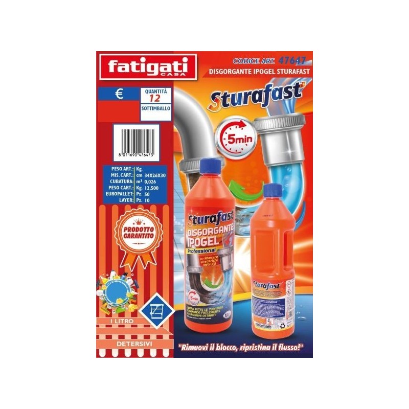STURAFAST IPOGEL DISGORGANTE 1LT