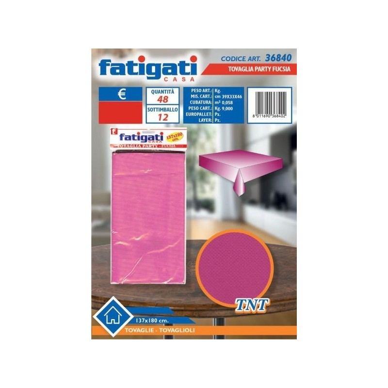 TOVAGLIA PARTY 137X180CM FUCSIA