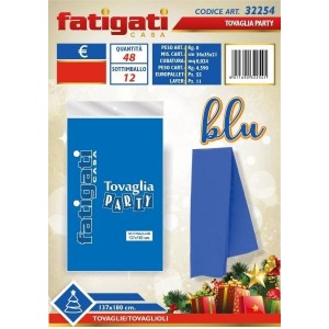 TOVAGLIA PARTY BLU 137X180 CM