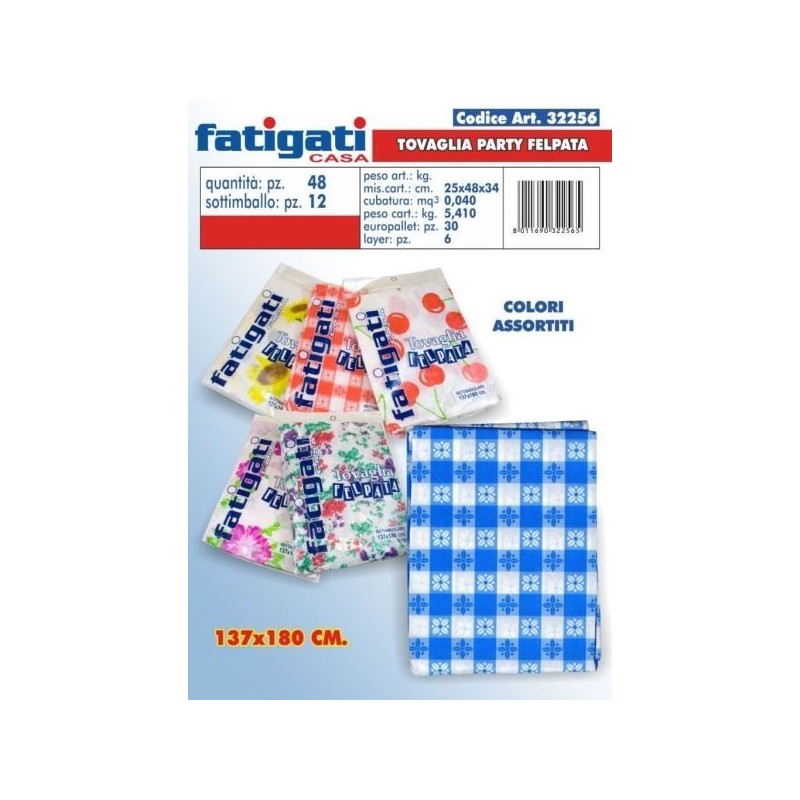 TOVAGLIA PARTY FELPATA COL. ASS. 137X180 CM