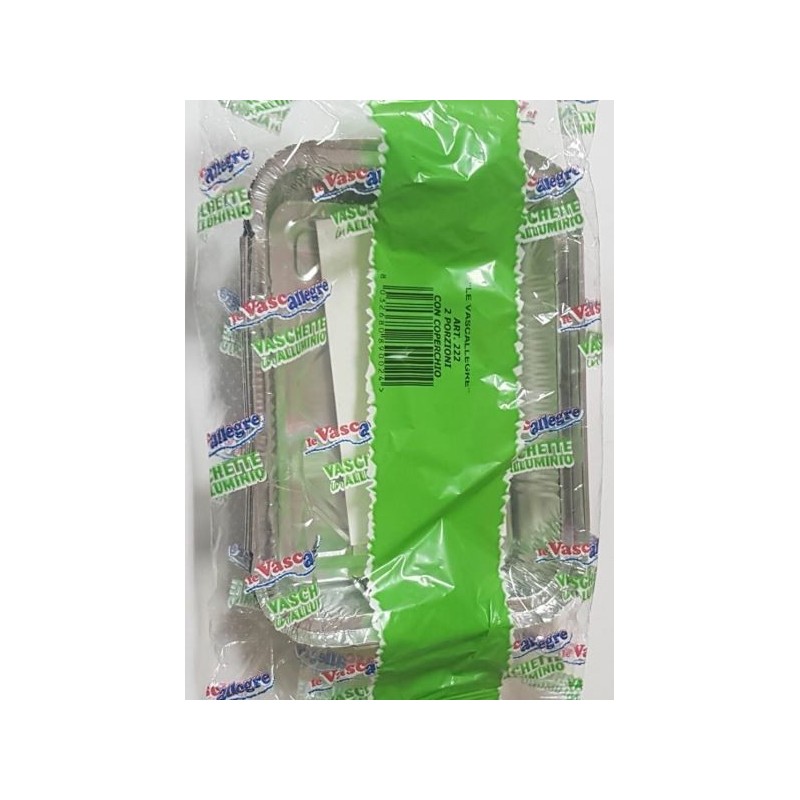 VASCHETTE ALLUINIO C/C 2 PORZ. 3PZ
