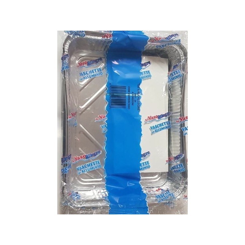 VASCHETTE ALLUMINIO C/C 4 PORZ. 2PZ