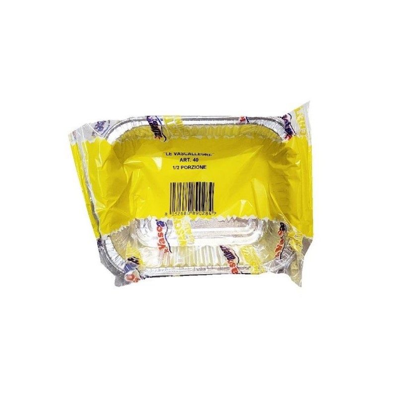 VASCHETTE ALLUMINO S/C- 1/2 PORZ. 5 PZ