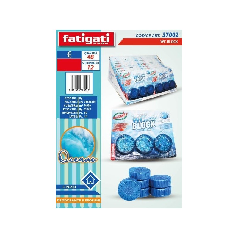 WC BLOCK KLEANET OCEANO 3 PZ.