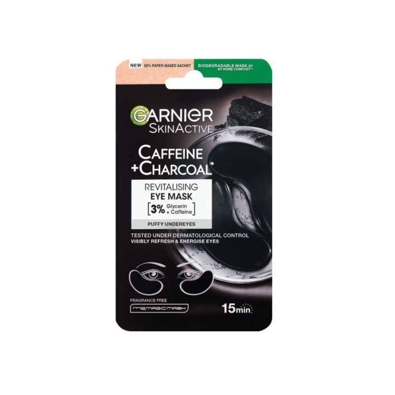 GARNIER SKIN ACTIVE MASCHERA OCCHI CARBONE/CAFFEINA 15MIN.
