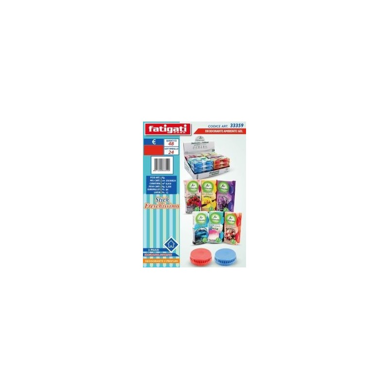 FRESCHISSIMO DEO AMBIENTE GEL STICK 2PZ