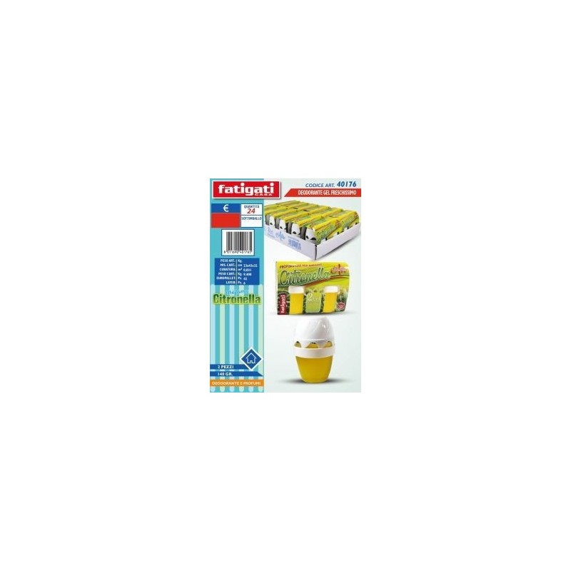 FRESCHISSIMO DEO GEL CITRONELLA 140GR 2PZ