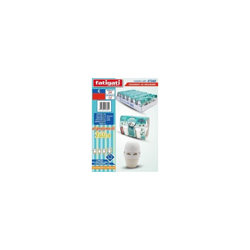 FRESCHISSIMO DEO GEL TALCO 140GR 2PZ