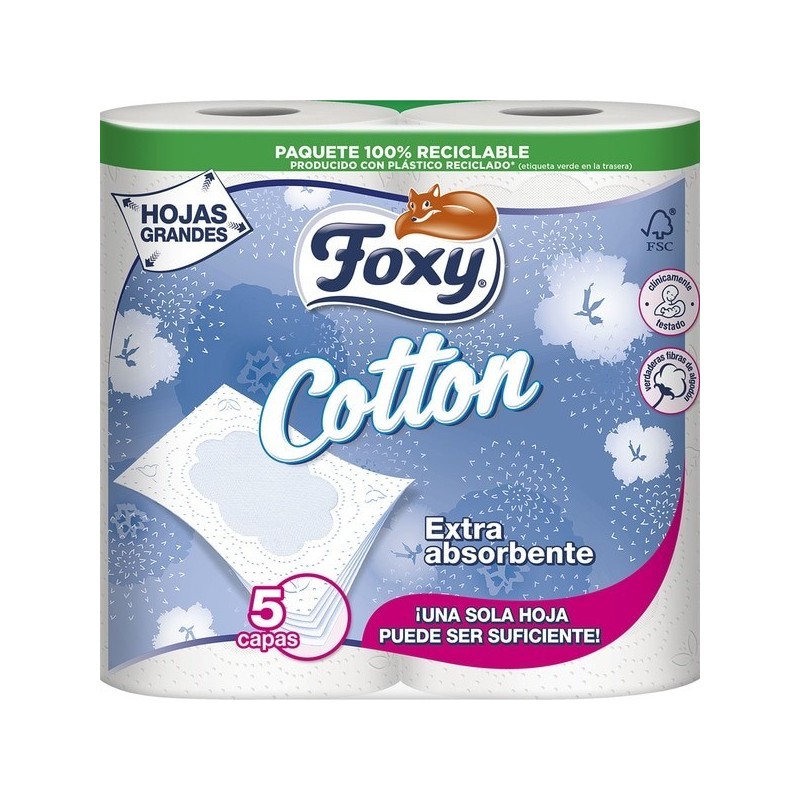 FOXY COTTON IGIENICA 4 ROTOLONI 5 VELI