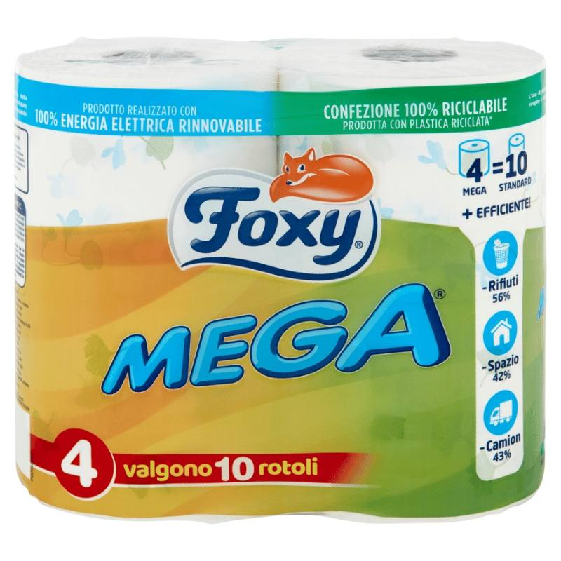 FOXY MEGA IGIENICA 4 ROTOLONI