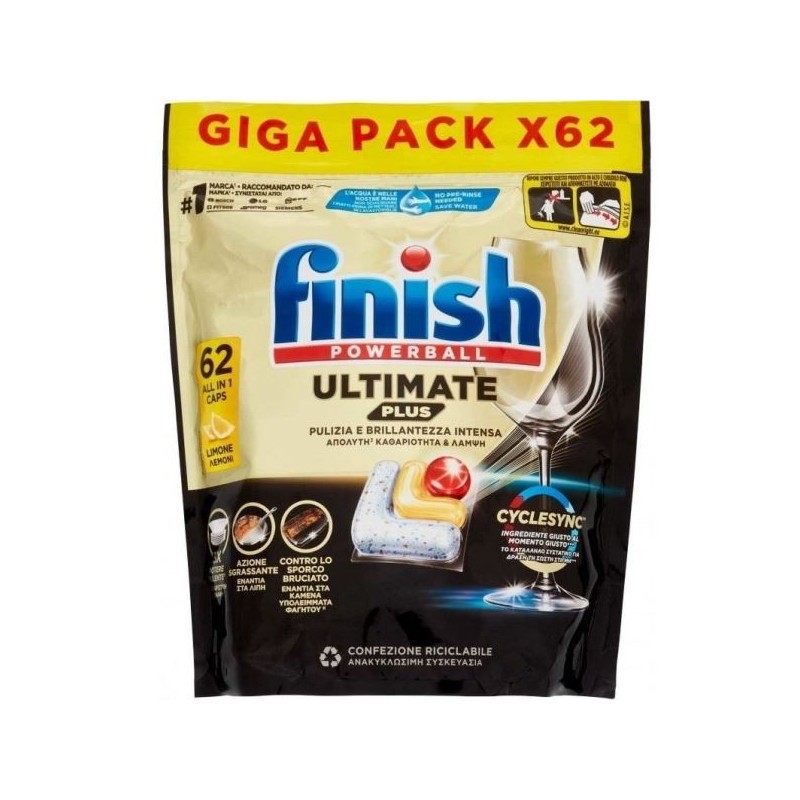 FINISH POWERBALL ULTIMATE ALL IN 1 LEMON 62 PZ