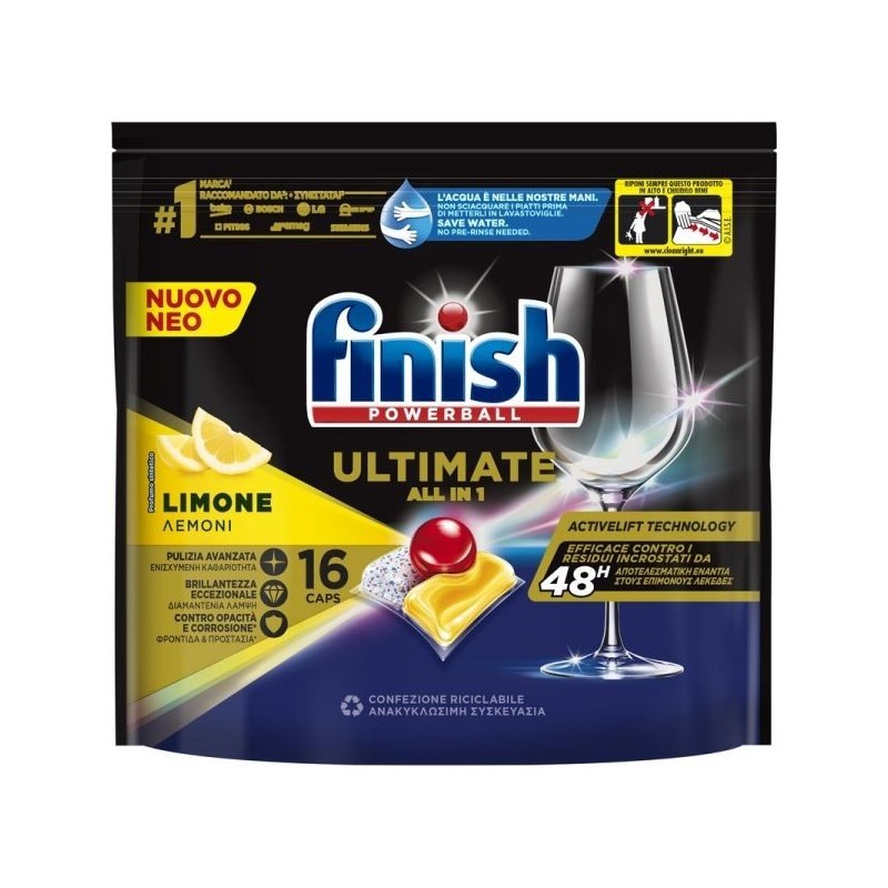 FINISH POWERBALL ULTIMATE ALL IN 1 LIMONE 16 PZ
