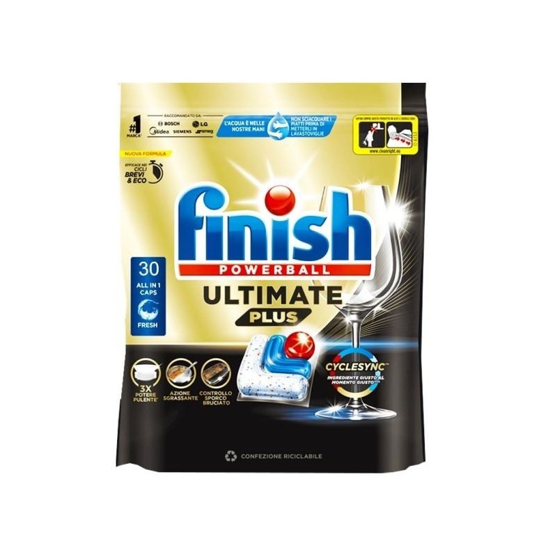 FINISH POWERBALL ULTIMATE PLUS ALL IN 1 FRESH 30PZ