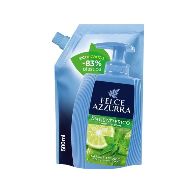FELCE AZZURRA SAPONE BUSTA RIC. ANTIBATTERICO 500ML