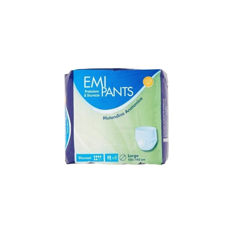 EMI LADY PANTS DISCREET LARGE X8