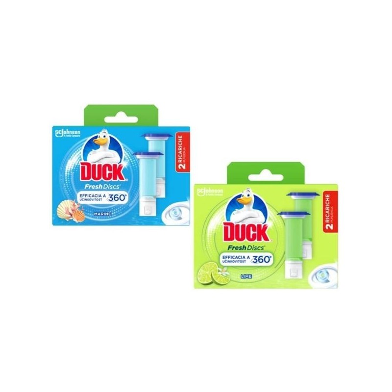 DUCK FRESH DISCS DOPPIA RICARICA MIX MARINE-LIME