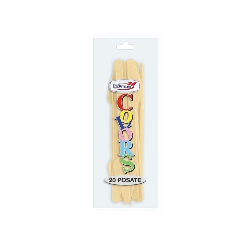 DOPLA COLTELLI CREMA 20 PZ