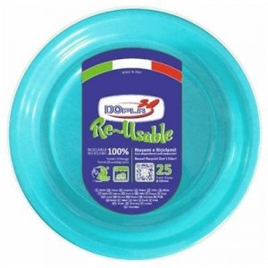 DOPLA PIATTI PIANI TURCHESE...