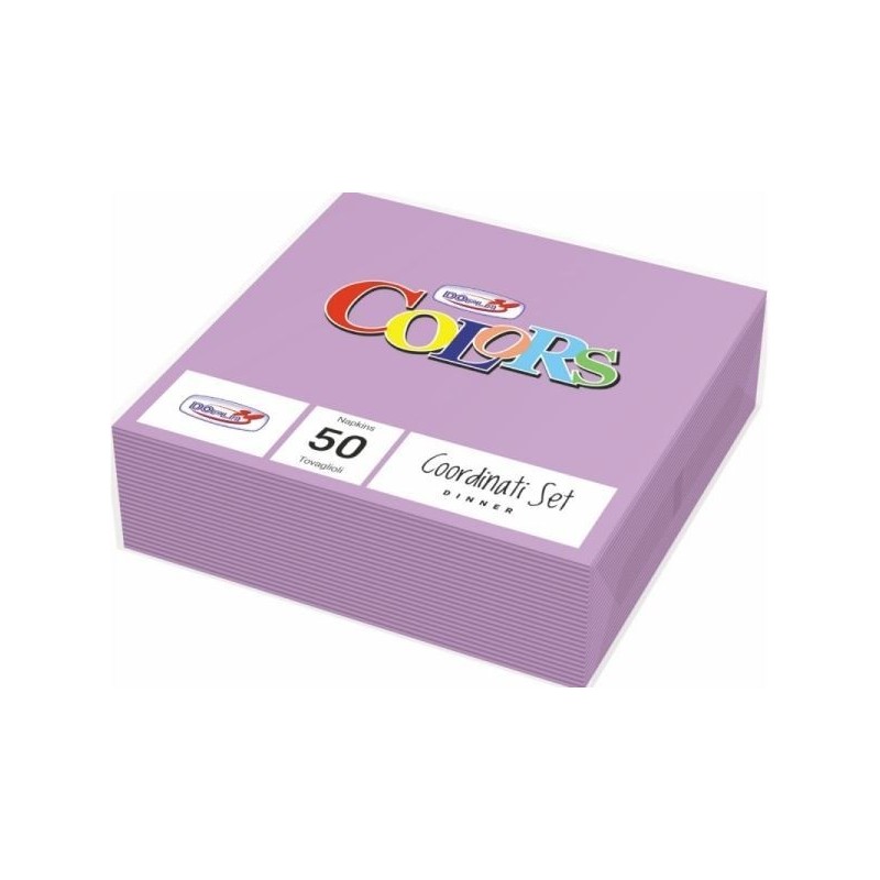 DOPLA TOVAGLIOLI OVATTA 33X33 LILLA 50PZ 2V