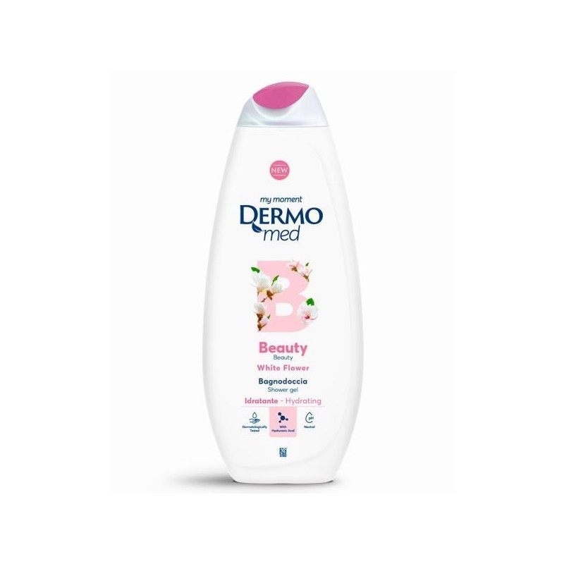 DERMOMED BAGNODOCCIA BEAUTY FIORI BIANCHI 650ML