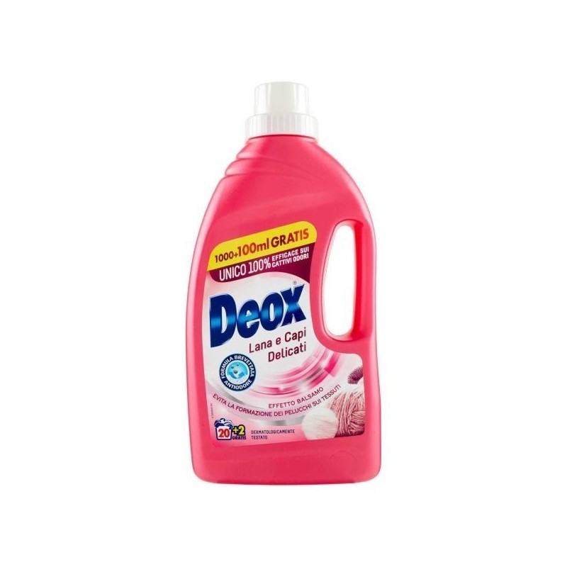 DEOX DETERSIVO LANA & CAPI DELICATI 22LAV. 1100 ML
